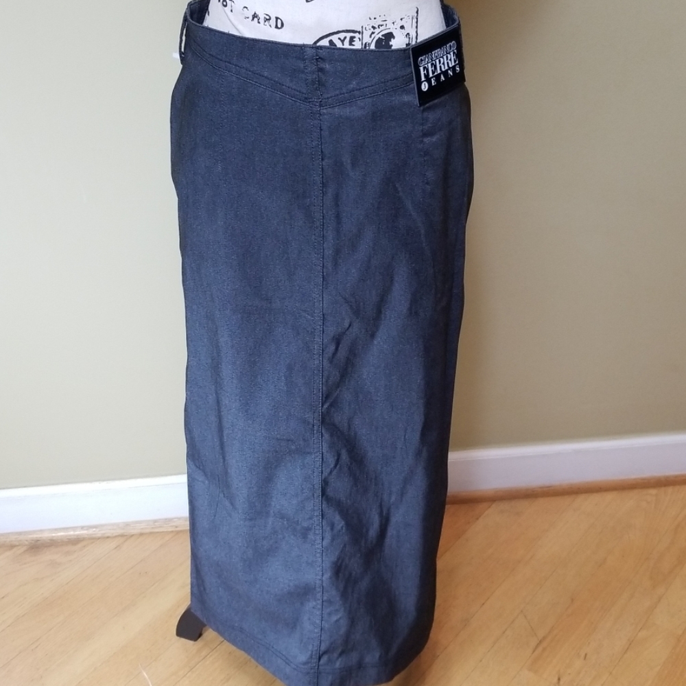 Gianfranco Ferre jeans versatile long skirt NWT - Picture 4 of 8